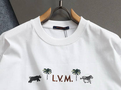 260421 New high-quality T-shirt with simple animal patterns