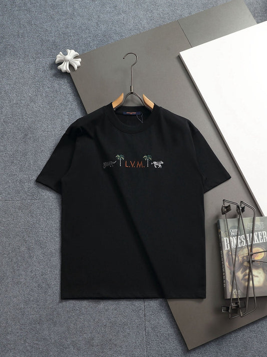260421 New high-quality T-shirt with simple animal patterns