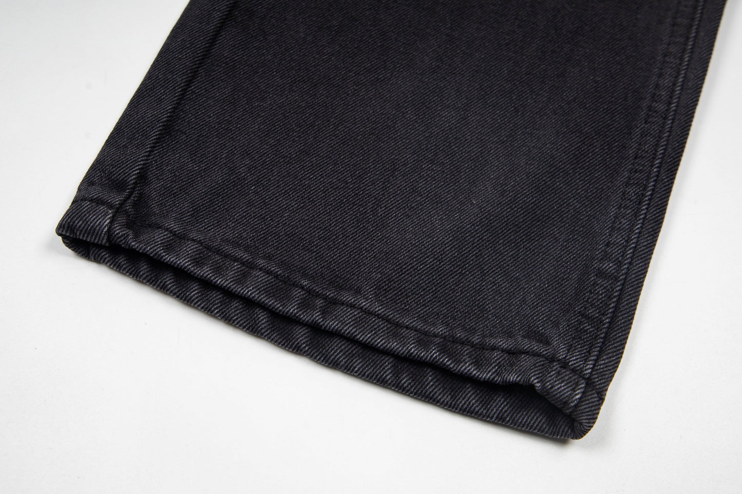 260421 New high-quality leather-stitched workwear washed denim pants