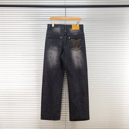 260421 New high-quality classic durable suede leather brand jeans