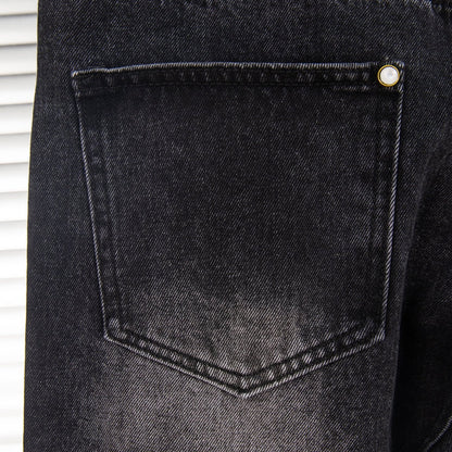 260421 New high-quality classic durable suede leather brand jeans