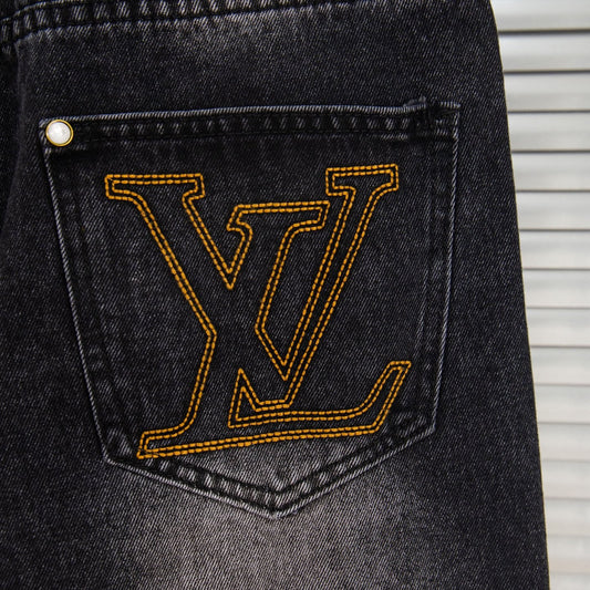 260421 New high-quality classic durable suede leather brand jeans