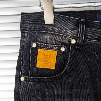 260421 New high-quality classic durable suede leather brand jeans