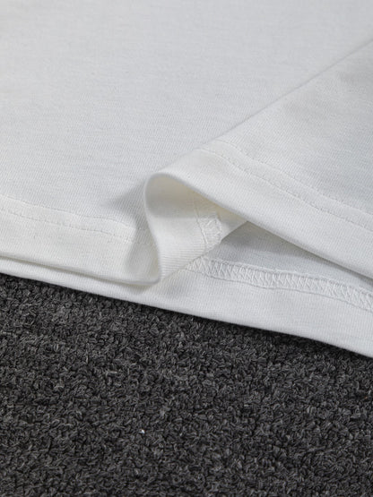 260421 New high-quality classic embroidered minimalist T-shirt