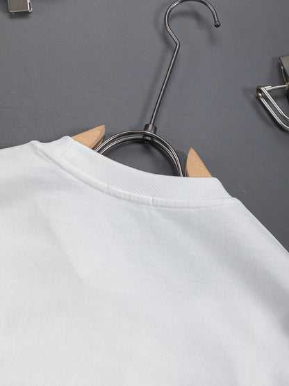 260421 New high-quality classic embroidered minimalist T-shirt