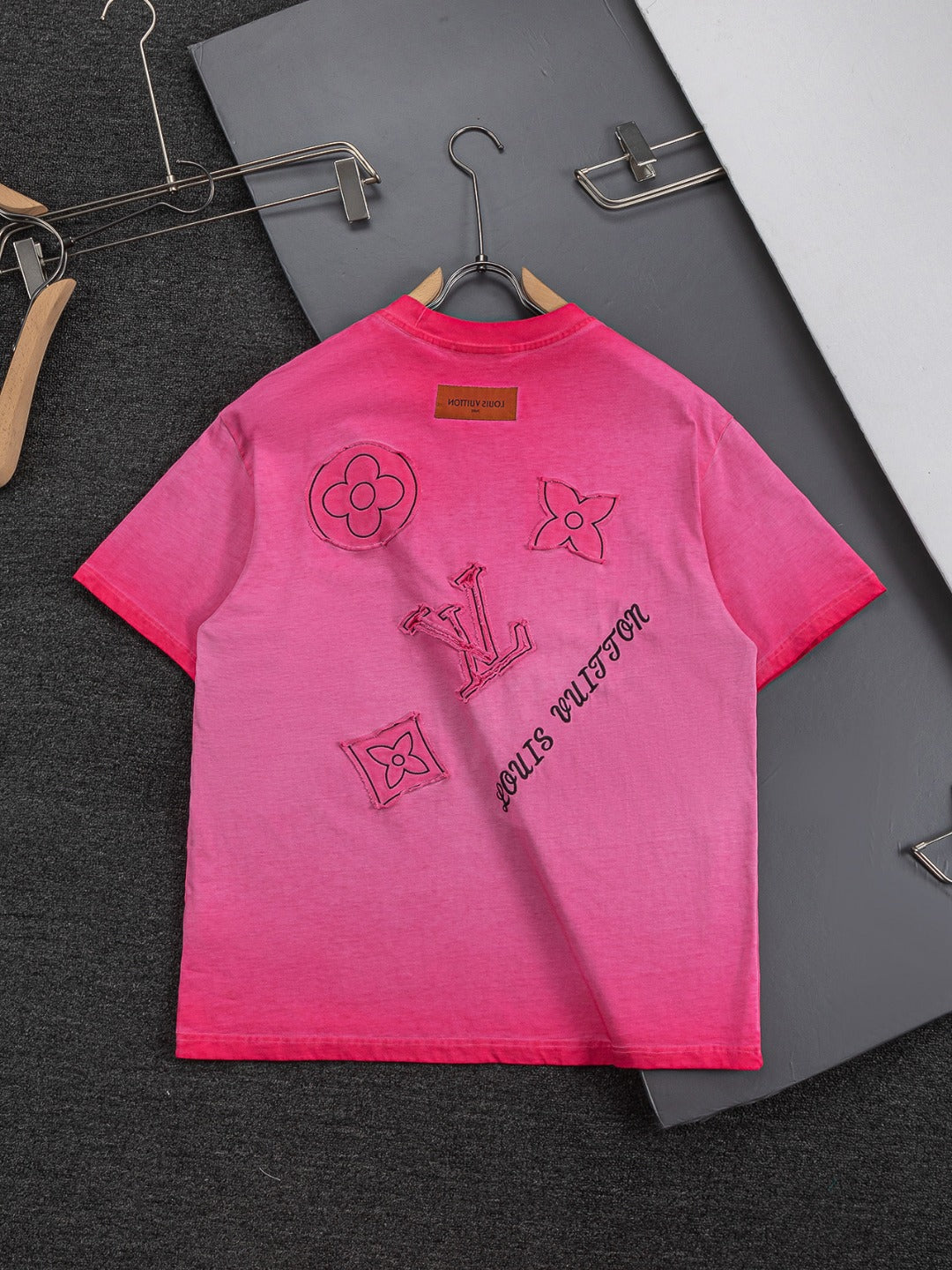 260421 New high-quality special washing process heavy embroidery T-shirt