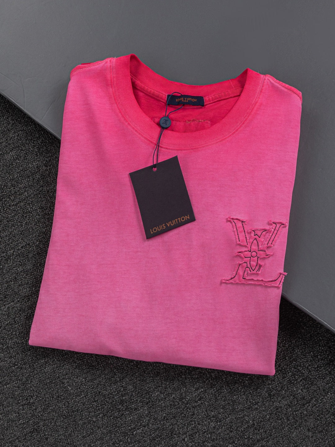 260421 New high-quality special washing process heavy embroidery T-shirt