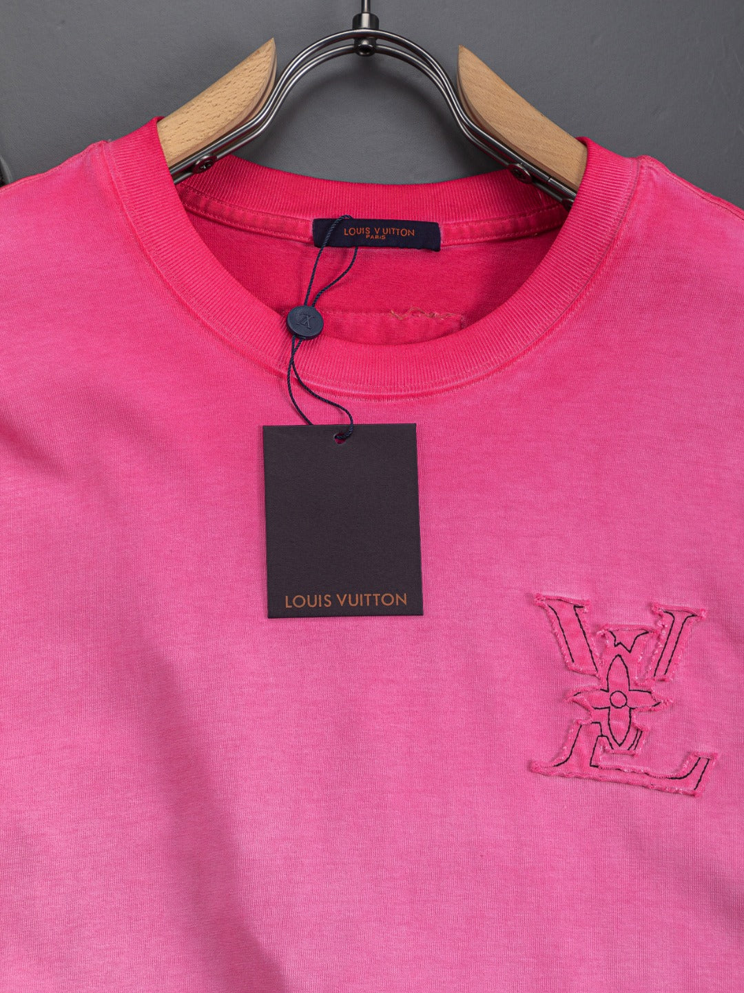260421 New high-quality special washing process heavy embroidery T-shirt