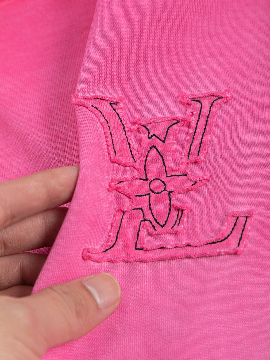 260421 New high-quality special washing process heavy embroidery T-shirt