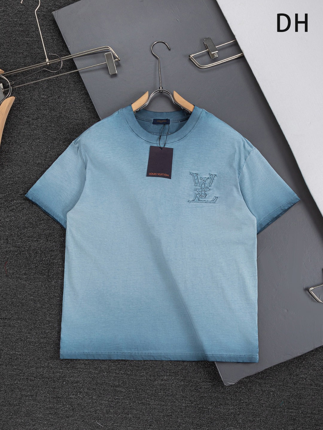 260421 New high-quality special washing process heavy embroidery T-shirt