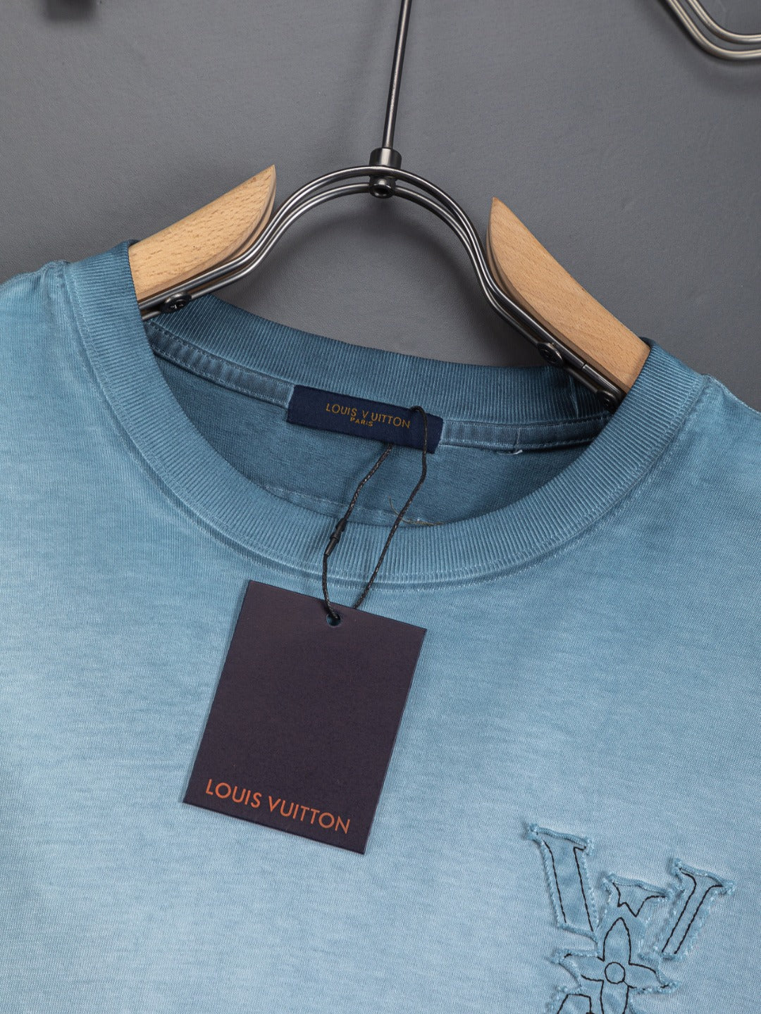 260421 New high-quality special washing process heavy embroidery T-shirt