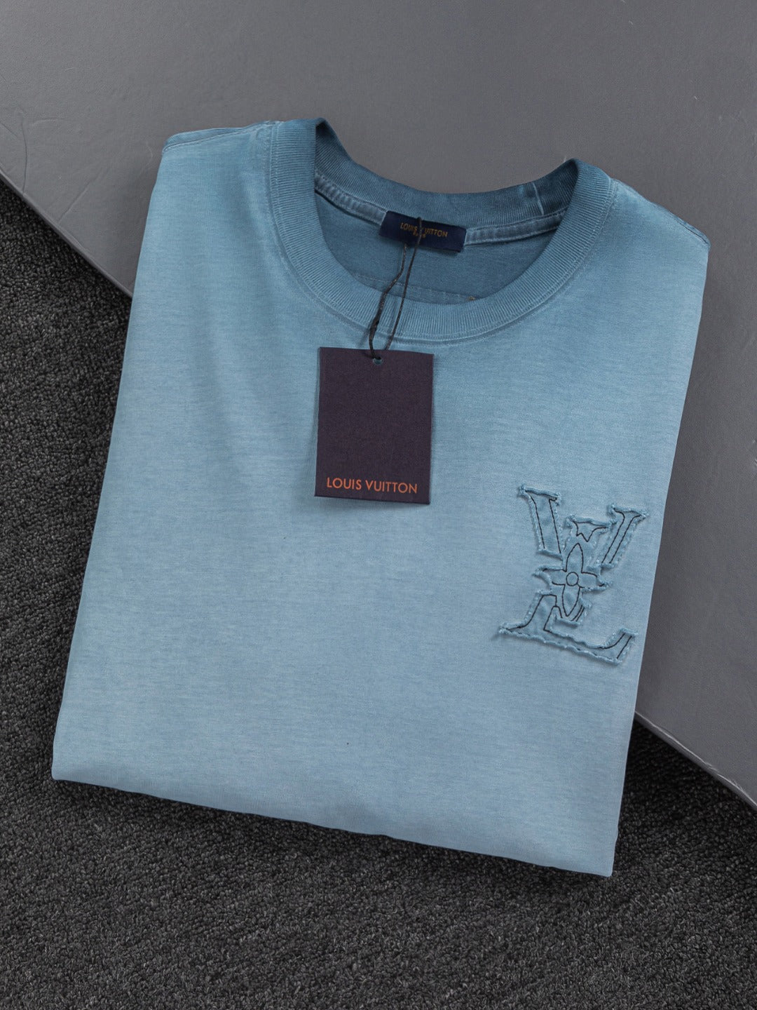 260421 New high-quality special washing process heavy embroidery T-shirt