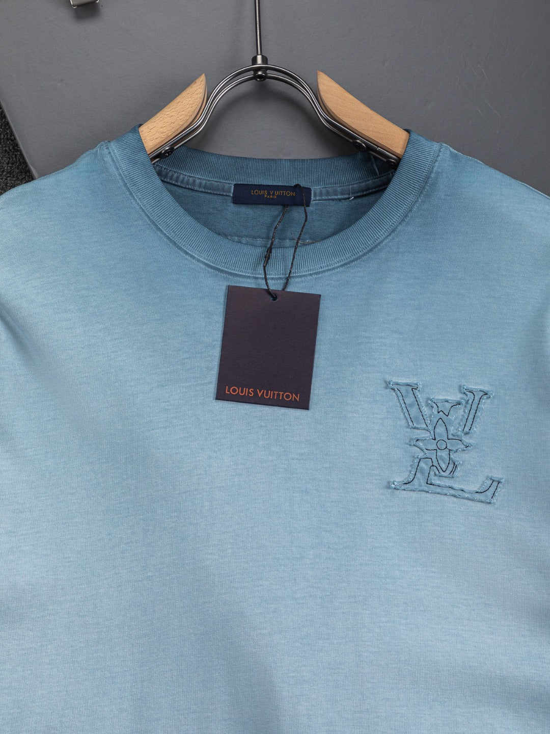 260421 New high-quality special washing process heavy embroidery T-shirt