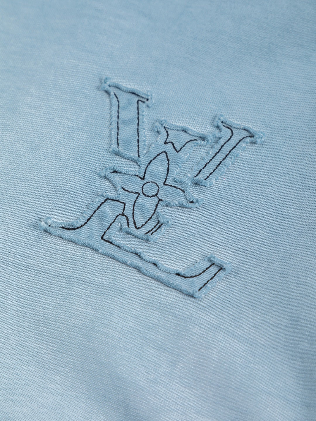 260421 New high-quality special washing process heavy embroidery T-shirt