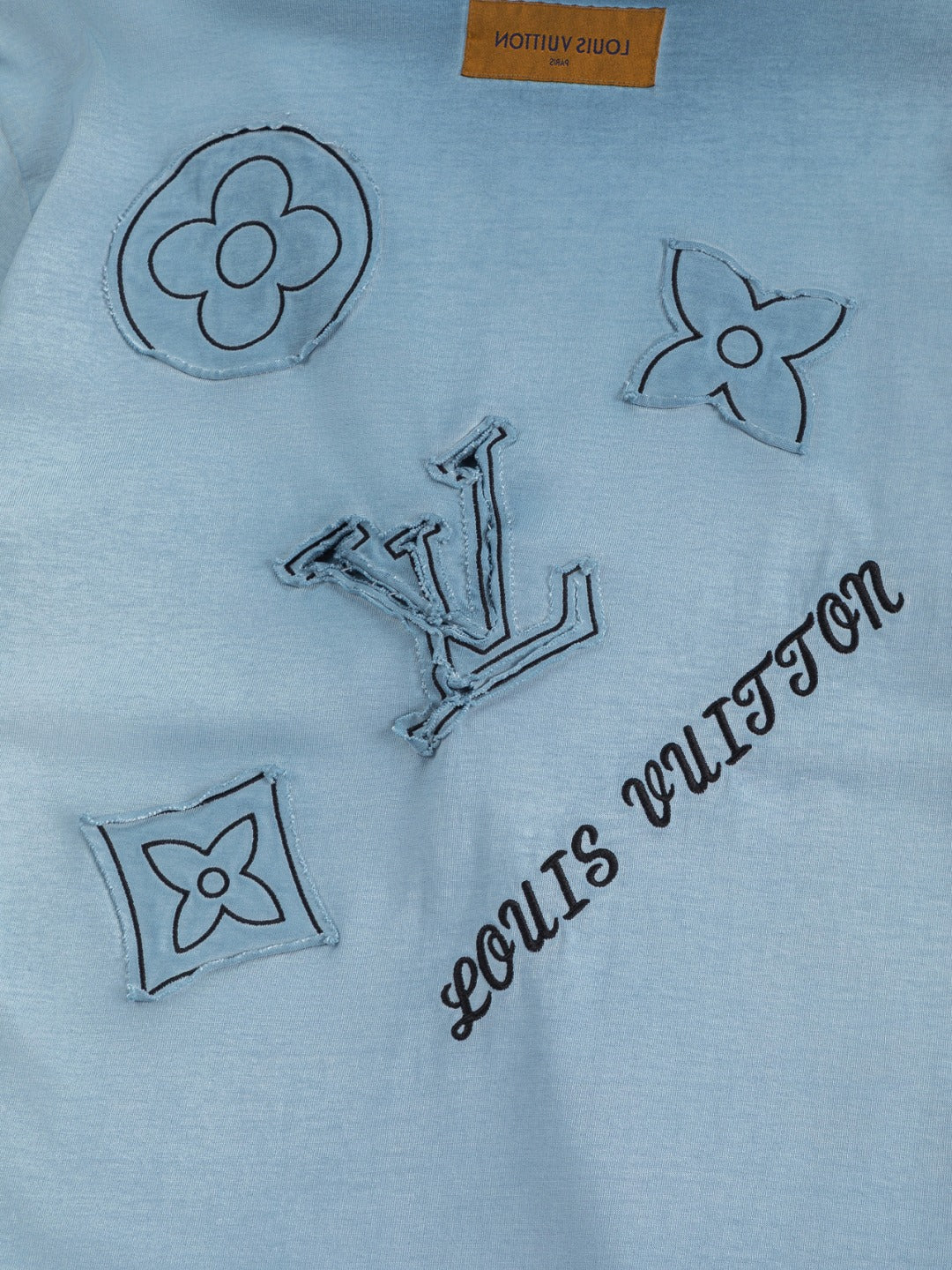 260421 New high-quality special washing process heavy embroidery T-shirt