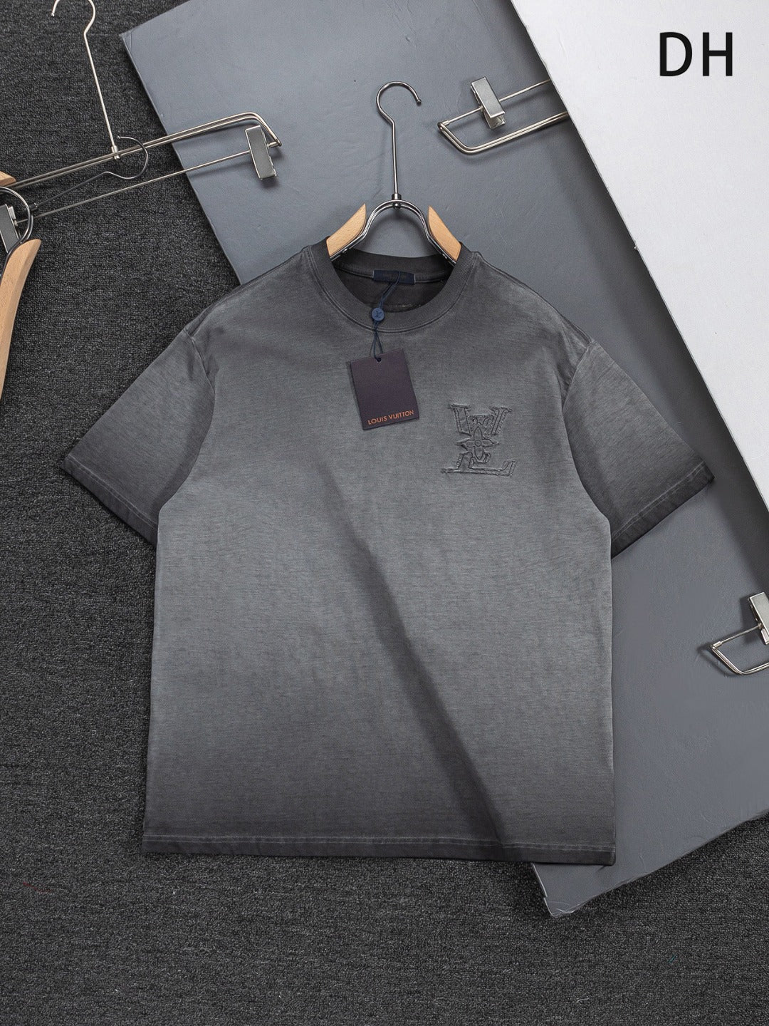 260421 New high-quality special washing process heavy embroidery T-shirt