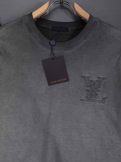 260421 New high-quality special washing process heavy embroidery T-shirt