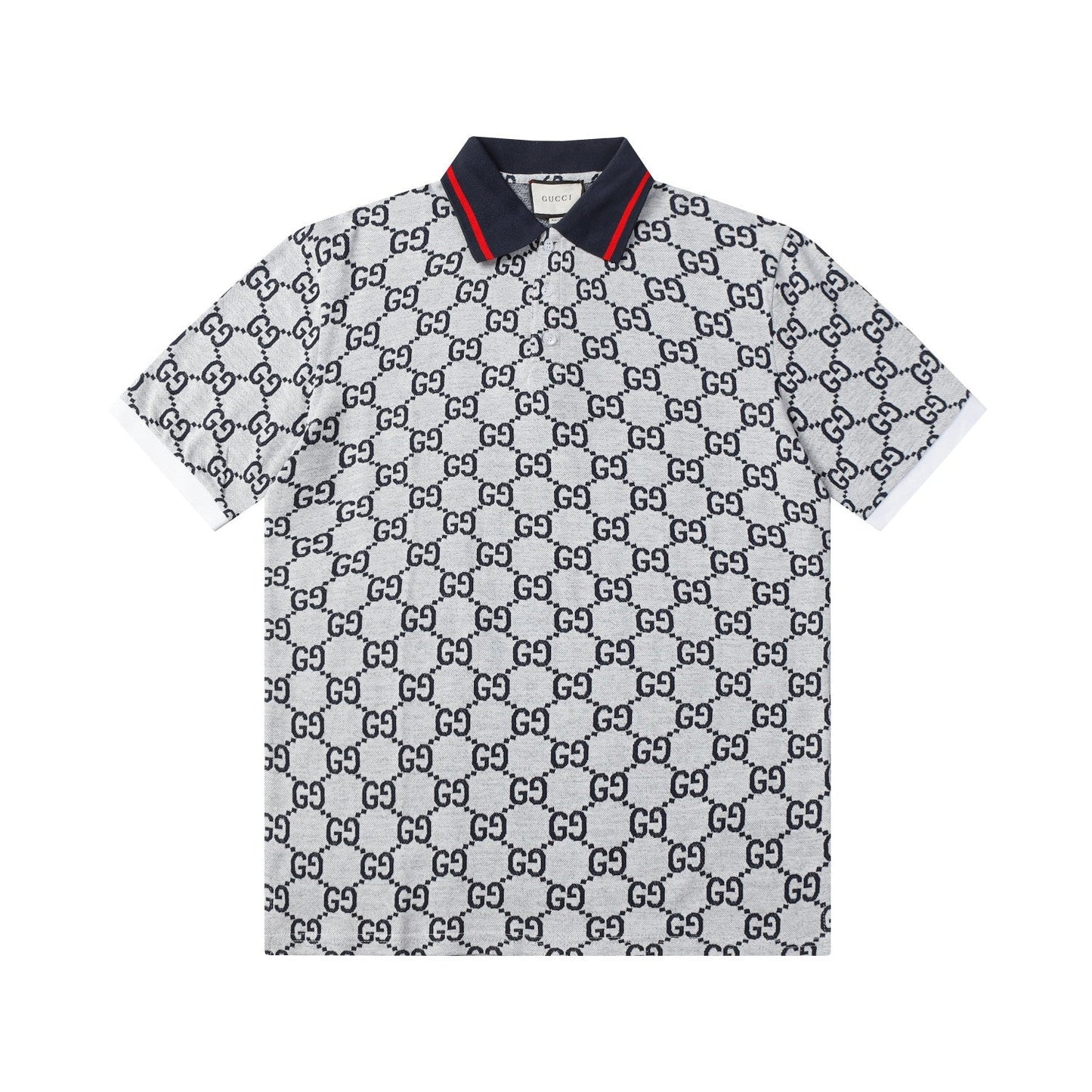 260421 New high-quality knitted jacquard lettered Polo shirt