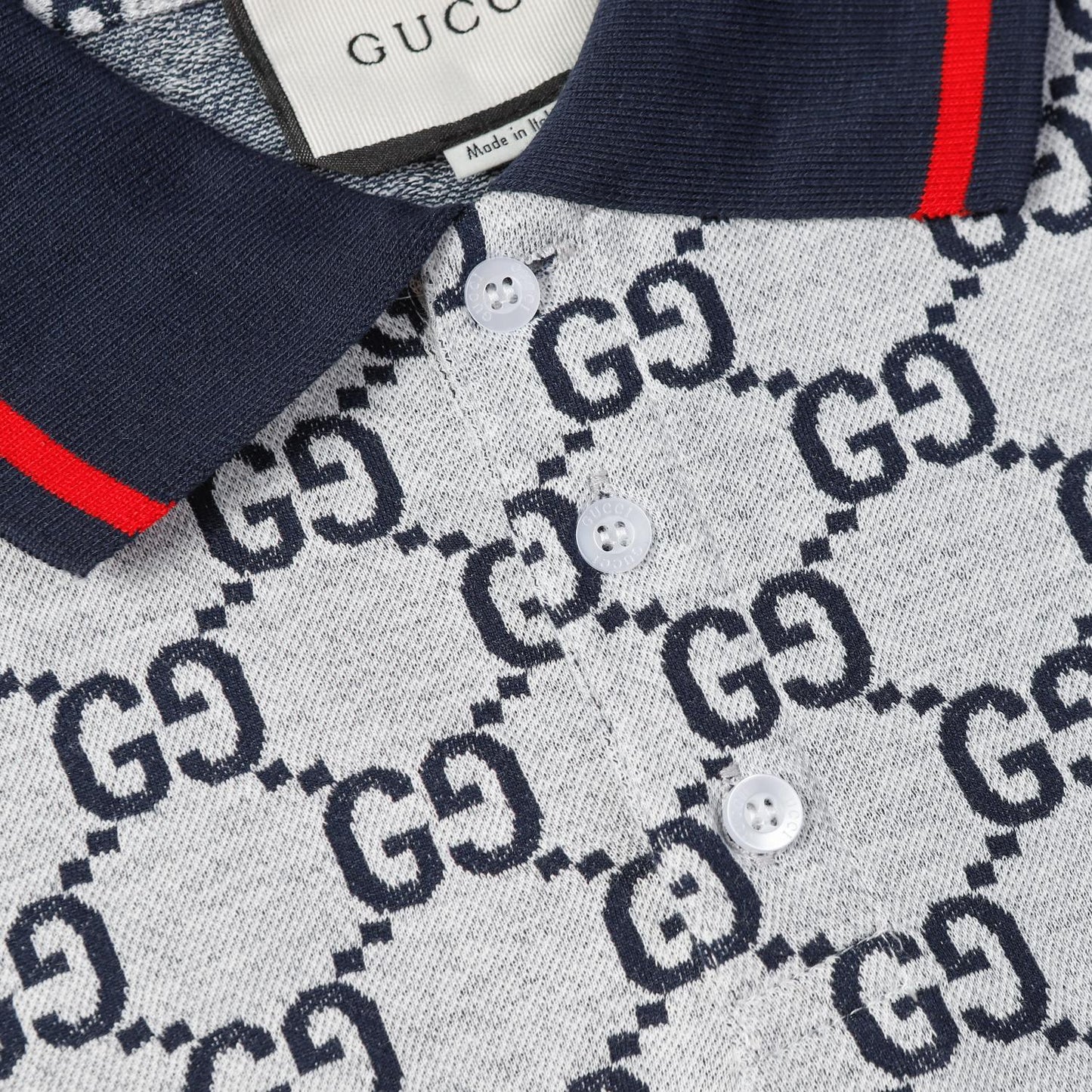 260421 New high-quality knitted jacquard lettered Polo shirt