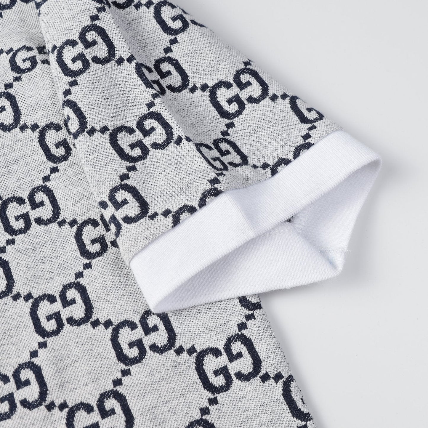 260421 New high-quality knitted jacquard lettered Polo shirt