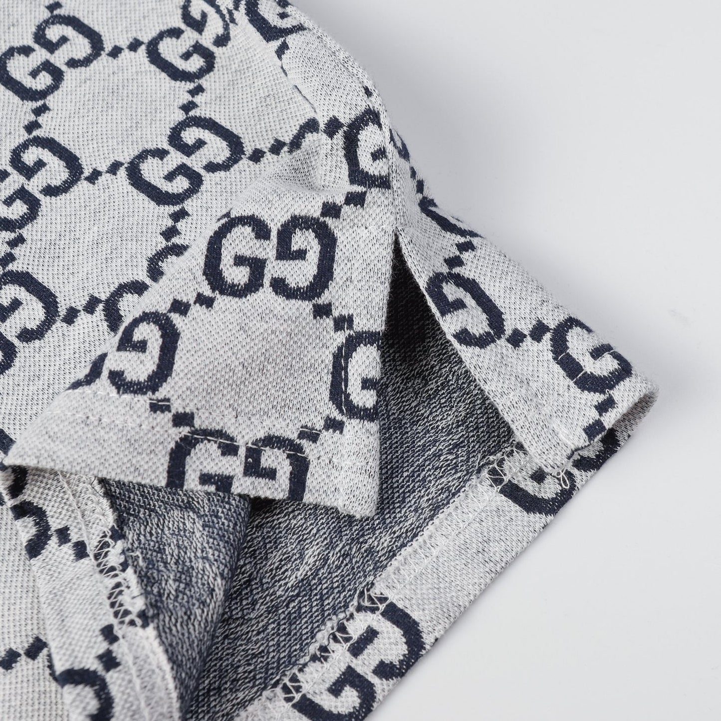 260421 New high-quality knitted jacquard lettered Polo shirt