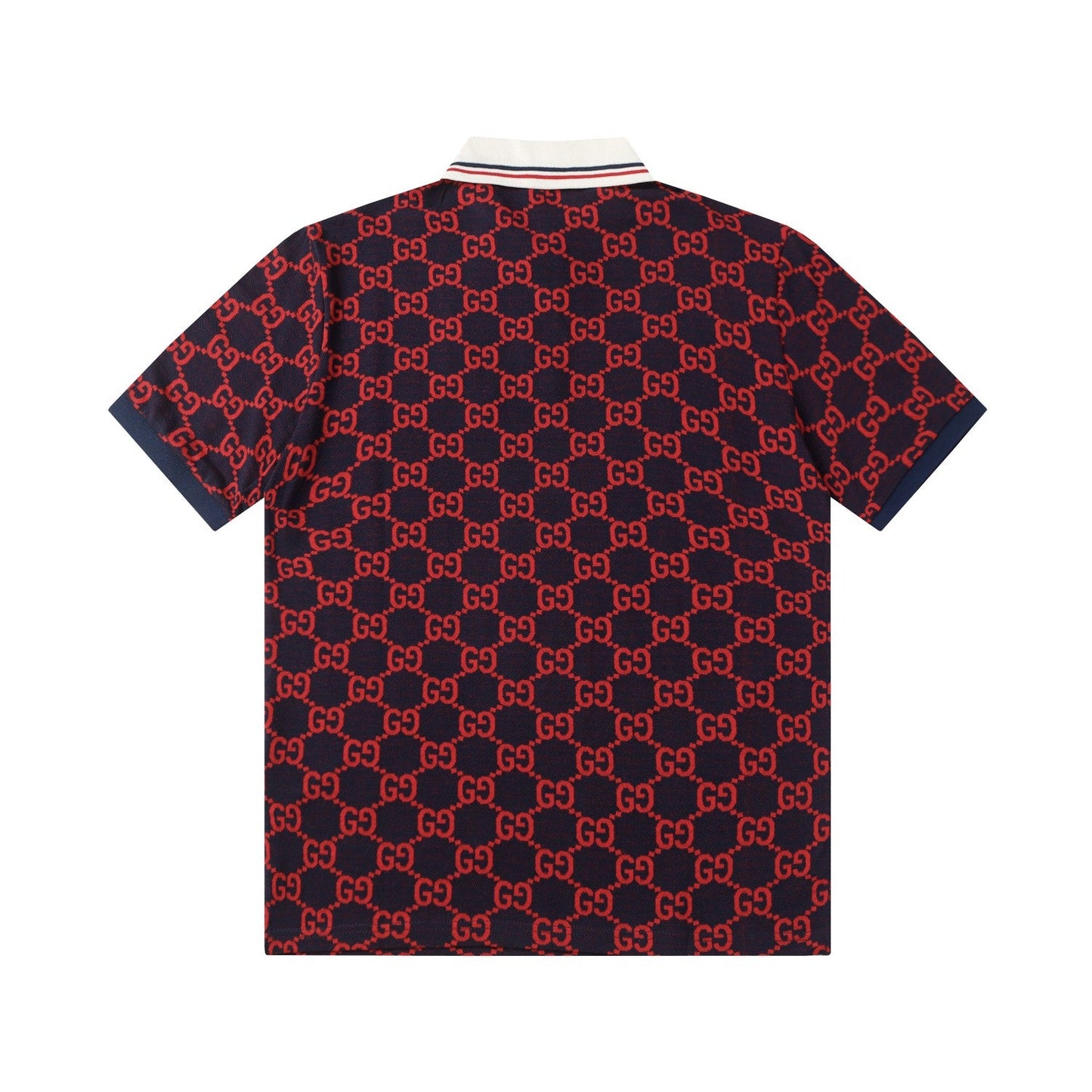 260421 New high-quality knitted jacquard lettered Polo shirt