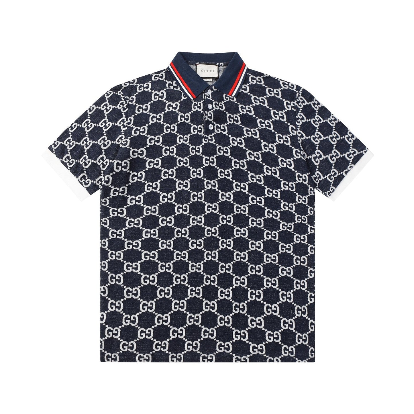 260421 New high-quality knitted jacquard lettered Polo shirt