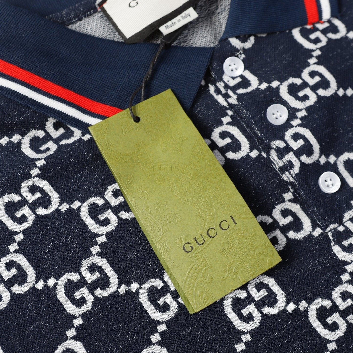 260421 New high-quality knitted jacquard lettered Polo shirt