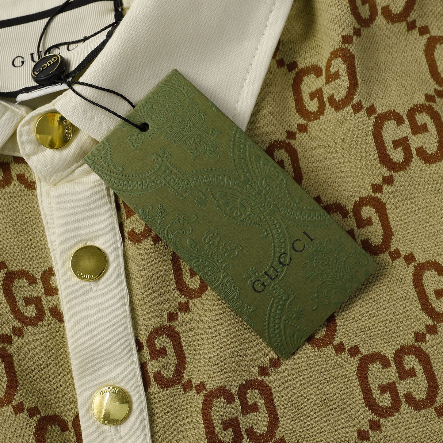 260421 New high-quality knitted jacquard lettered Polo shirt