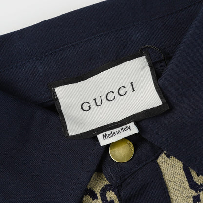 260421 New high-quality knitted jacquard lettered Polo shirt