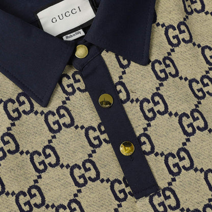 260421 New high-quality knitted jacquard lettered Polo shirt