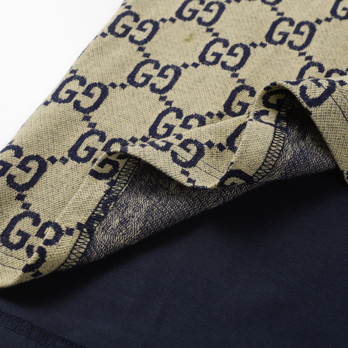260421 New high-quality knitted jacquard lettered Polo shirt