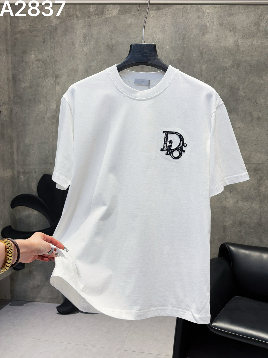 260421 New high-quality heavyweight embroidered T-shirt