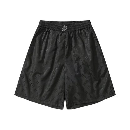 260421 New high-quality ribbed jacquard technology silk shorts