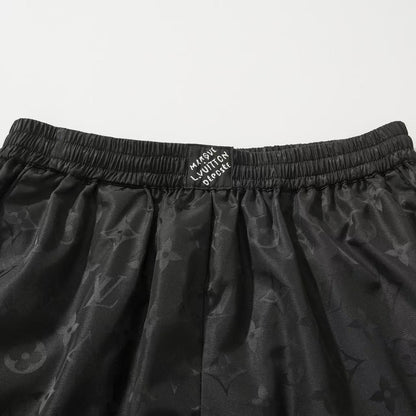 260421 New high-quality ribbed jacquard technology silk shorts