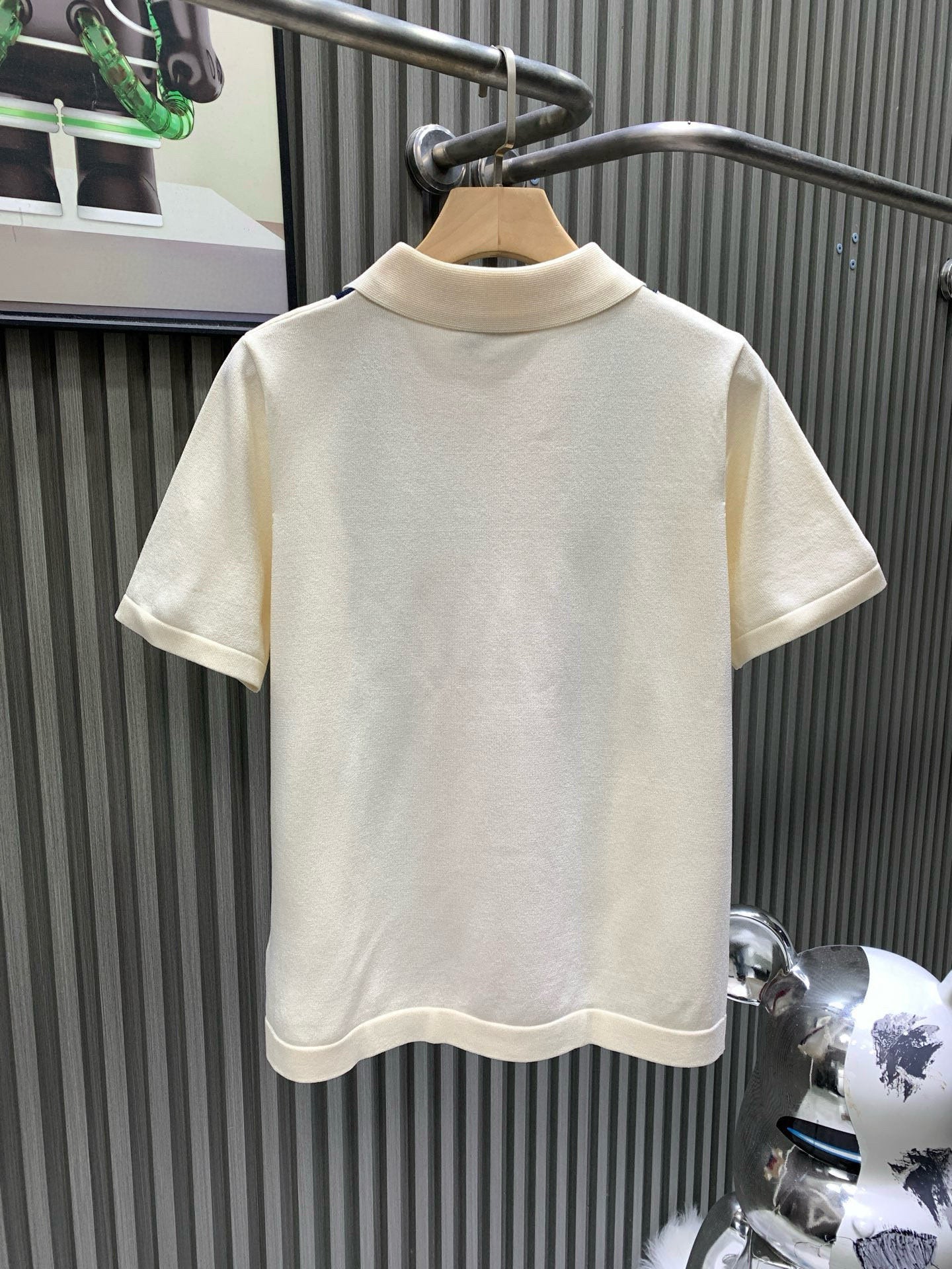 260421 New high-quality custom soft yarn knitted polo set