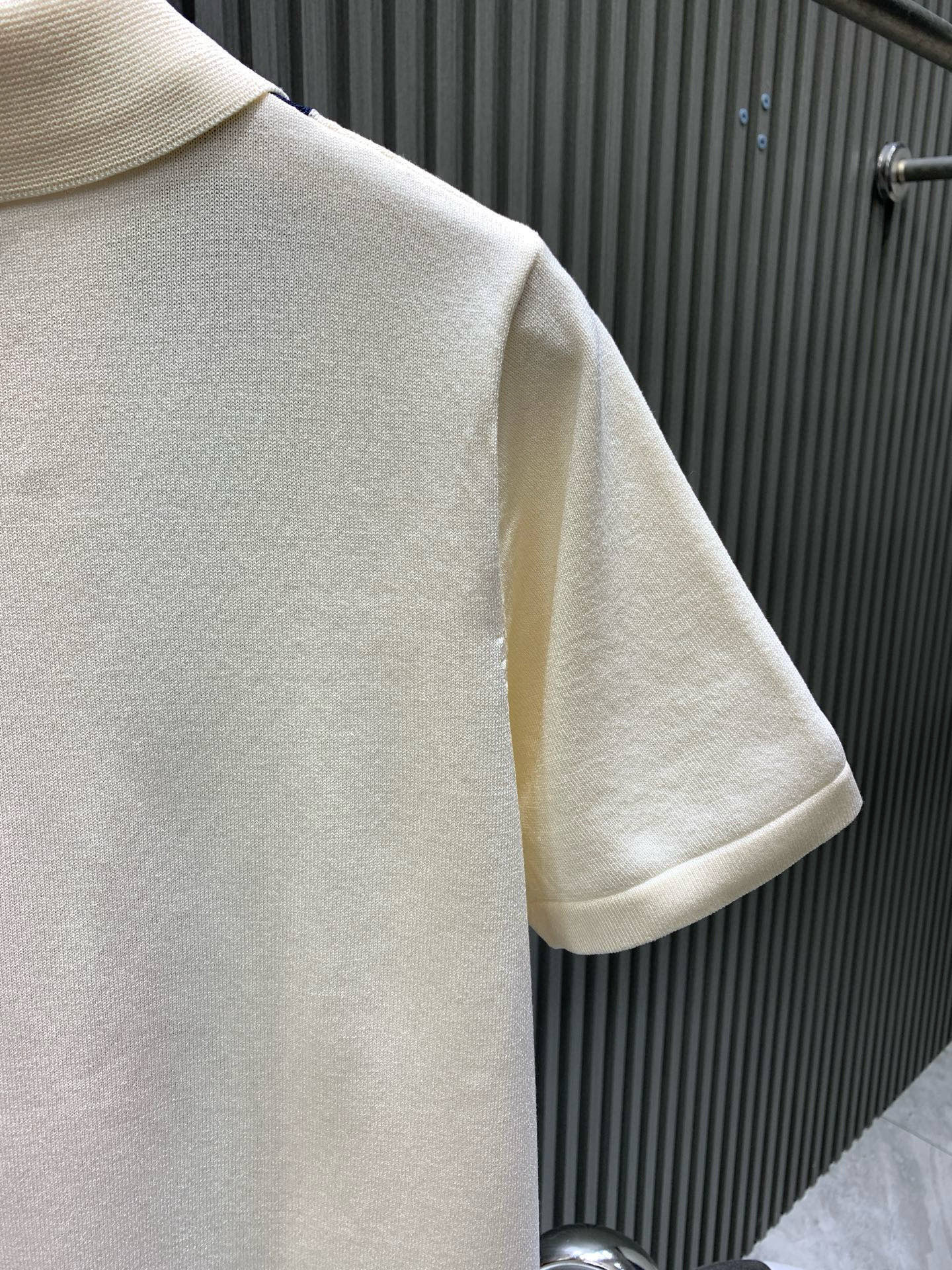 260421 New high-quality custom soft yarn knitted polo set