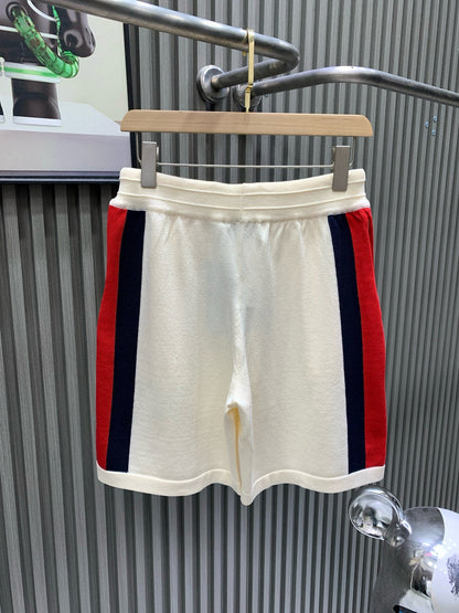 260421 New high-quality custom soft yarn knitted short set of pants