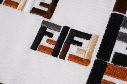 260421 New high-quality multi-color double-F patchwork embroidered T-shirt