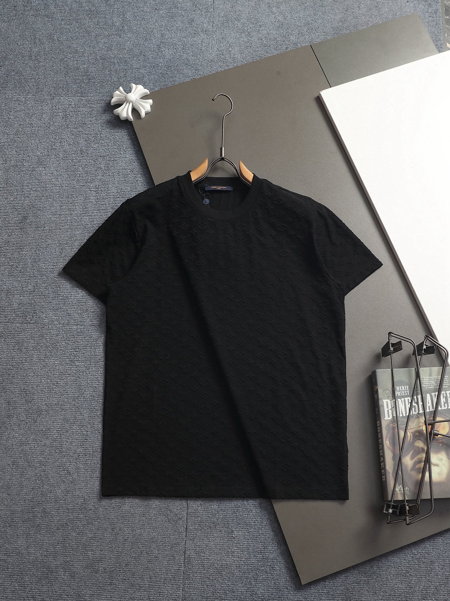260421 New high-quality plush jacquard towel embroidered T-shirt