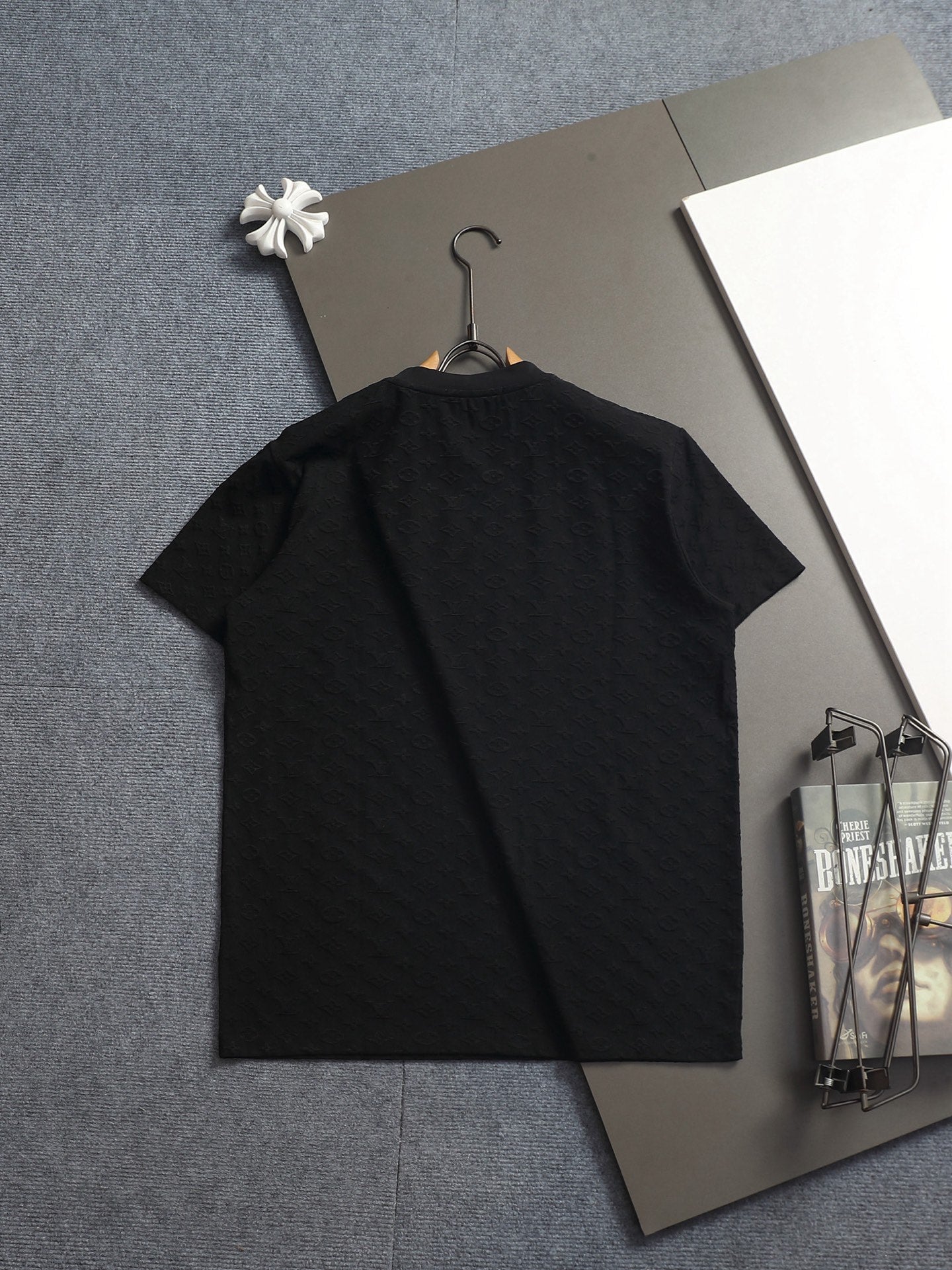 260421 New high-quality plush jacquard towel embroidered T-shirt