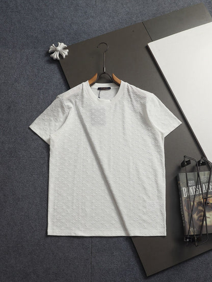 260421 New high-quality plush jacquard towel embroidered T-shirt