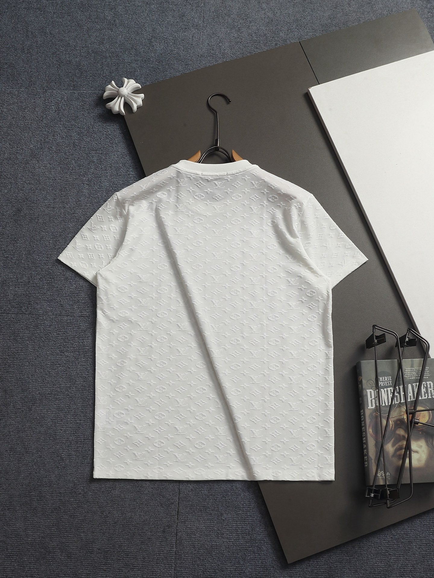 260421 New high-quality plush jacquard towel embroidered T-shirt