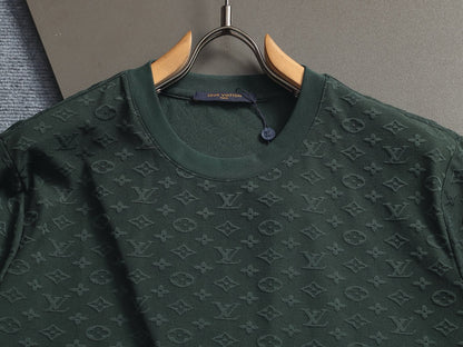 260421 New high-quality plush jacquard towel embroidered T-shirt