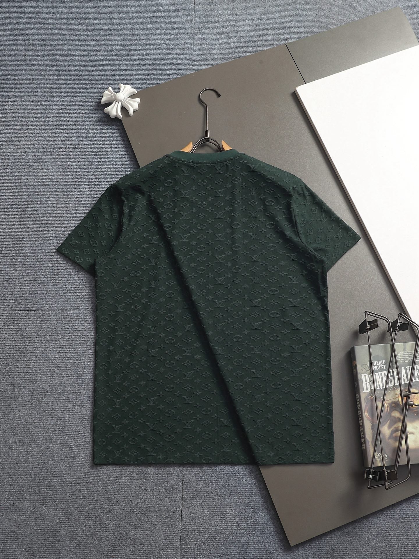 260421 New high-quality plush jacquard towel embroidered T-shirt