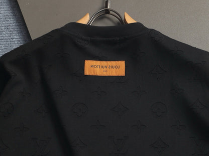 260421 New high-quality jacquard towel embroidered T-shirt