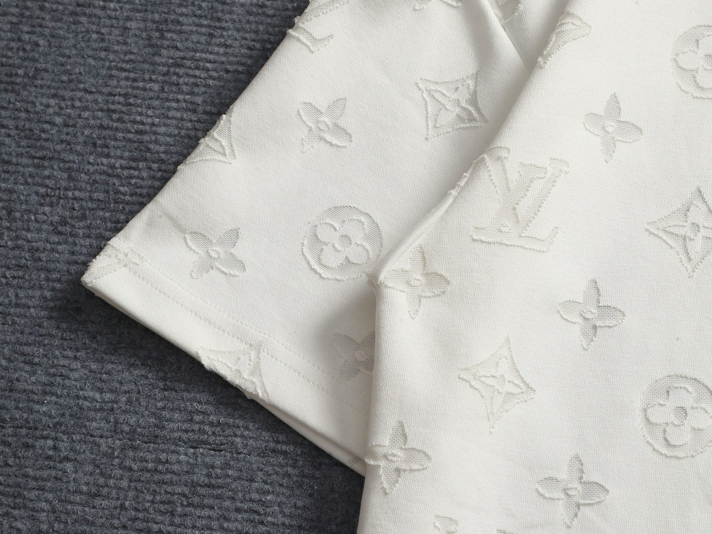 260421 New high-quality jacquard towel embroidered T-shirt