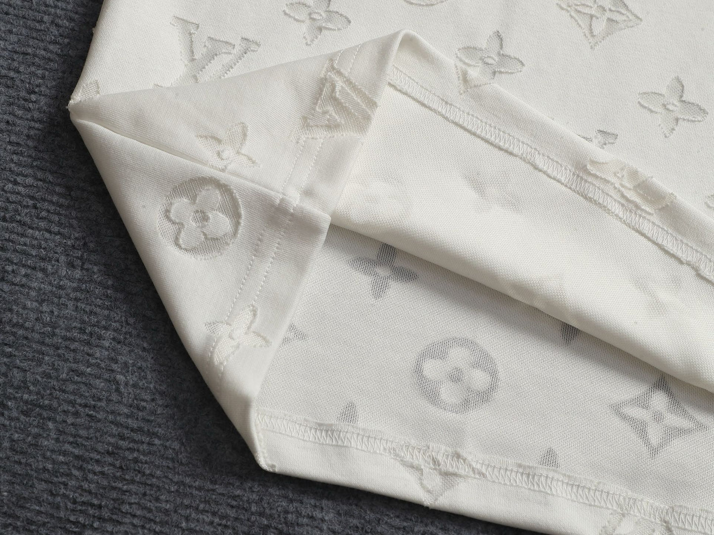 260421 New high-quality jacquard towel embroidered T-shirt