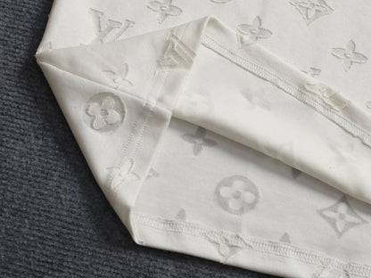 260421 New high-quality jacquard towel embroidered T-shirt