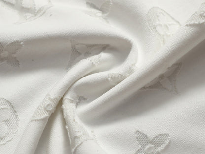 260421 New high-quality jacquard towel embroidered T-shirt